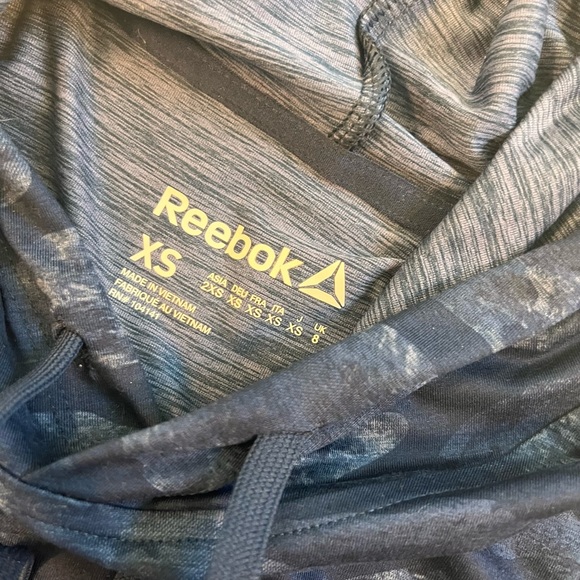 NWT Reebok Sport 24/7 Crop Jersey Hoodie / Athletic Sweatshirt - Picture 4 of 6